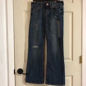 NWT American Eagle Distressed Favorite Boyfriend Stretch Jeans 00S